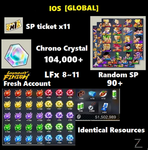 Dragon Ball Legends - Fresh Resource Starter Accounts (IOS Special)