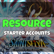 Saint Seiya Awakening: Knights of the Zodiac - Fresh Resource Starter Accounts