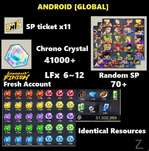 Dragon Ball Legends - Fresh Resource Starter Accounts (Android)