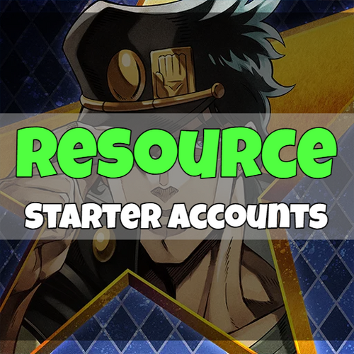 JoJo's Bizarre Adventure: Ora Ora Overdrive - Fresh Resource Starter Accounts
