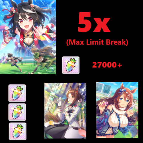 Uma Musume Special - 5x Kitasan Black (MLB) + Super creek / Fine Motion