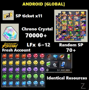 Dragon Ball Legends - Fresh Resource Starter Accounts (Android)