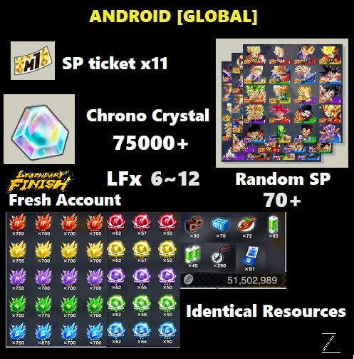 Comptes Dragon Ball Legends à vendre Comptes Dragon Ball Legends à vendre
